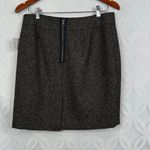 Halogen  Petite Tweed‎ Wool Blend Pencil Skirt Exposed Back Zipper Size 10 NWT Photo 4