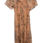 Baltic Born Tivolli Tulle Maxi Dress size 2X copper floral sheer wedding guest Photo 6