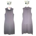 St John Santana Knit Sleeveless Cowl Neck Sweater Dress Size 6 Grayish Purple Photo 1