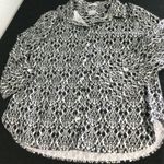 Chico's  Women's Button Down Shirt Abstract Print 3/4 Sleeve‎ Photo 0