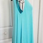 H by Bordeaux  Women's Basic Rib Swing Tank Top Calypso Aqua Size (M) Photo 2