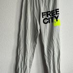 Freecity Logo Cotton Sweatpants in Gray Size M Photo 11