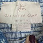 Gal Meets Glam  Blue Floral Ruffle Maxi Dress Women’s Size 4 Pockets Photo 2