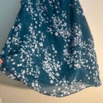 Christina B Teal Floral Tank Top Blue Size L Photo 11