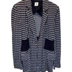 CAbi  Navy & Light Blue Checkup Blazer Style #5848 - size Medium Photo 1