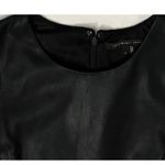 $1095 Theyskens’ Theory 4 Lambskin Leather Sheath Mini Dress Quilted Ducka Black Photo 7