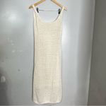 Vince  midi‎ tank sweater knit crochet dress women’s size small cream ecru Photo 2