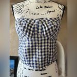 Free People  Leilani Gingham Tube Top NWOT Photo 2