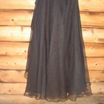 Theia Teresa Draped Gown Black Size 4 Photo 7
