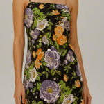 Farm Rio  Capri Floral Sleeveless Mini Dress, Black, XS Photo 0