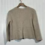 The Kooples  Sport Lace Up Sweater Beige Merino Wool Blend Long‎ Sleeve Size M Photo 1
