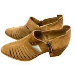 1. State Sz 7.5M  ARNET Tan Block Heels Sandals Ankle Booties $129 MSRP NWOT Photo 0