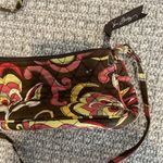 Vera Bradley  Purse Mini Crossbody Bag Puccini Dainty Brown Pink Floral Quilted Photo 3