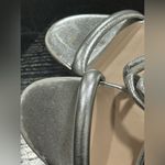 Stuart Weitzman Silver Twisted Knot Sandals Size 7 Photo 4