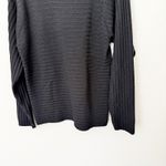 Armani Collezioni [] Black 100% Wool Boat Neck Sweater Classic Ribbed Sz Large L Photo 5
