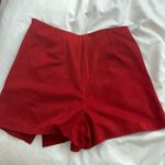 ZARA Red Velvet Skort Photo 5