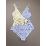 Kona Sol  Front Wrap Full Coverage OnePiece‎ Swimsuit Small Sz XL Photo 3