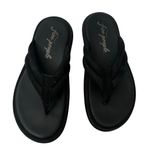 Free People  Flip Flop Leather size 8.5 Wonderland Black Platform Sandals 39 NWOB Photo 0