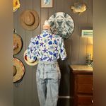 90’s Anna Kriste Beachy Shell Shirt XL White Photo 8