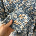 Vintage Sears Authentic Western Wear Pearl Snap Floral Button Down Shirt Size L Blue Size L Photo 5