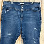 Lane Bryant High-Rise Jegging Flex Magic Waistband Distressed Denim Jeans Photo 1