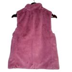 J.Crew Faux Fur Sleeveless Vest Pockets Zip Up Closure Lined Small Guava Berry Photo 13