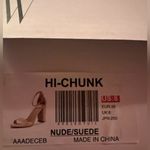 Dream Paris Dream Pairs Hi-Chunk Heel Strap Sandals. New in Box. Beige Suede. Size US8 Photo 6