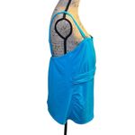 Michael Kors Vibrant Blue Swim Tankini Top with Gold Accent & removable straps Photo 2