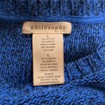 Philosophy  Washed Denim Heather Black Pullover Sweater Relaxed Sz L Women’s Photo 27