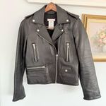 RARE Paul & Joe "Buffy" Lamb Moto Leather Jacket Biker Black Photo 0