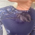 Ganni Etsu Mesh Surplice Floral Dress Lightly Pleated Wrap Front Ballercore S Photo 6