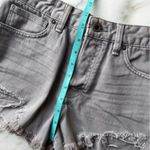 Free People Grey High Waisted Cut Off Jean Shorts Photo 6