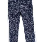 Banana Republic Women's Animal Print Flat Front Ryan Trouser Pant Navy Blue Sz 4 Photo 2