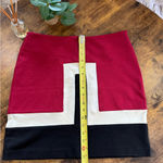 Kenar Color block Red, Black, and White Women's Skirt sz6 retro 70’s Photo 11