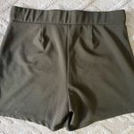 Women’s Chic Olive Green Dress Shorts Photo 3