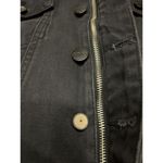 JoyRich Los Angeles Sleeveless American Flag Black Denim Jacket Women’s Small Photo 2