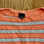 Lumiere Orange Striped Slouchy Knit Sweater Womens Large Photo 4