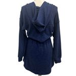 Anthropologie Daily Practice Anthro Navy Hoodie Tunic Hiking Dress Gorpcore Granola Size Small Photo 4