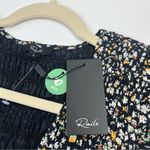 Rails  Clementine Smocked Black Floral Midi Dress Women Size Small Cap Sleeve NEW Photo 4