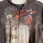 Westbound Vintage Y2K ‎ 1X Womens Long Sleeve Full Zip Jacket Hooded Graphic USA Photo 2