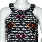 Anthropologie  Hutch Dress Women Small Black White Sunglasses Shift Dress Novelty Photo 5