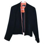 Positive Attitude Petite Size 14 Coral Black Blazer Open Career Business Top Photo 0