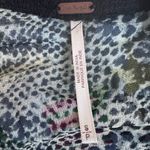 Free People Lori Bomber Jacket Black/Green Viscose Wool Trim Snaps NWOT Sz S Photo 6