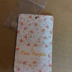 Free People  Hello Beautiful Off Shoulder Linen Knit Top Tie Front S NEW Nautical Photo 9