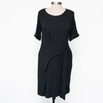 Nic+Zoe Knit Tie Dress Black Onyx Medium Photo 1