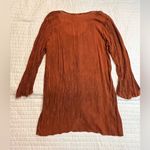 India Boutique rust embroidered embellished blouse Brown Size M Photo 1
