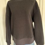 Everlane  Womens Renew Teddy Oversized Fleece Sweatshirt Black Size S Photo 4