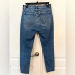 Loft  6/28 The Skinny Blue Jeans Raw Hem Photo 2