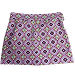 ZARA MULTICOLOURED GEOMETRIC PRINT MINI SKIRT WITH BELT SIZE S UK 8 Photo 1