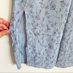 Cherokee  Light Blue Floral Elastic Waist Skirt Size Small Photo 2